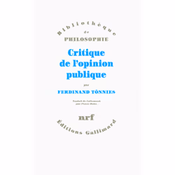 ISBN Critique de l'opinion publique, Français, 784 pages