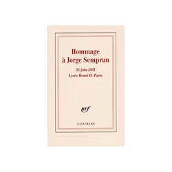 ISBN Hommage à Jorge Semprun, Français, 72 pages