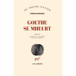 ISBN Goethe se mheurt, Français, 128 pages