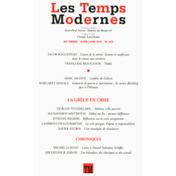 Revue les temps modernes n.673 - la grèce en crise