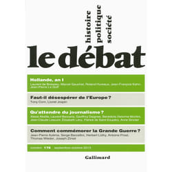 Revue le débat n.176 - septembre-octobre 2013