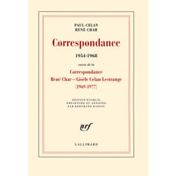 Correspondance (1954-1968) - correspondance René Char - Gisèle Celan-Lestrange (1969-1977)