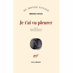ISBN Je t'ai vu pleurer, Français, 96 pages