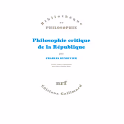 ISBN Philosophie critique de la République, Français, 408 pages