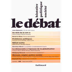 Revue Le Débat n.189 : mars-avril 2016