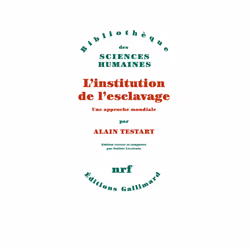 ISBN L'institution de l'esclavage, Français, 384 pages