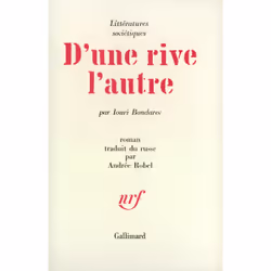ISBN D'une rive l'autre, Français, 424 pages