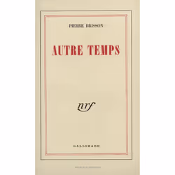 ISBN Autre temps, Français, 236 pages