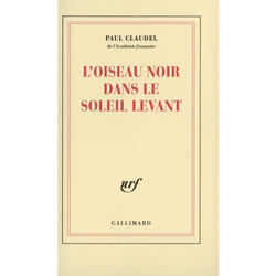 L'oiseau noir dans le soleil levant