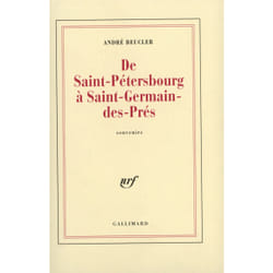 ISBN De Saint-Pétersbourg à Saint-Germain-des-Prés