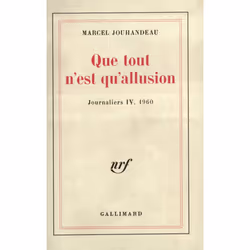 ISBN Que tout n'est qu'allusion, Français, 152 pages