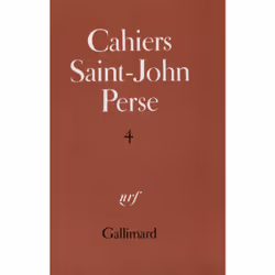 ISBN Cahiers Saint-John Perse, Français, 152 pages