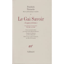 Le gai savoir - fragments posthumes (ete 1881 ete 1882)