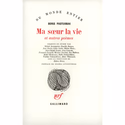ISBN Ma sœur la vie et autres poèmes, Français, 376 pages
