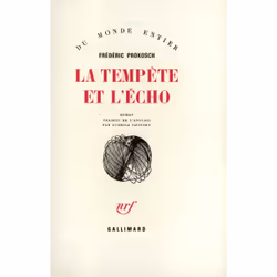ISBN La Tempête et l'écho, Français, 336 pages