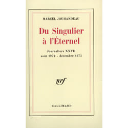 Journaliers - xxvii - du singulier a l'eternel - (aout 1972 - decembre 1973)