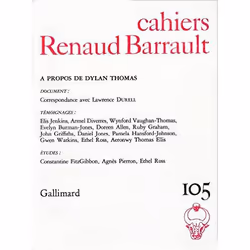 ISBN Cahiers Renaud Barrault, Français, 112 pages