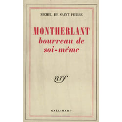 ISBN Montherlant, bourreau de soi-même
