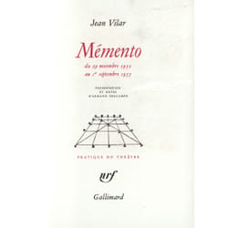 Memento - du 29 novembre 1952 au 1  septembre 1955