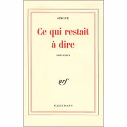 ISBN Ce qui restait à dire, Français, 304 pages