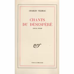 ISBN Chants du désespéré, Français, 100 pages
