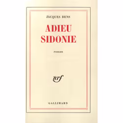 ISBN Adieu Sidonie, Français, 264 pages