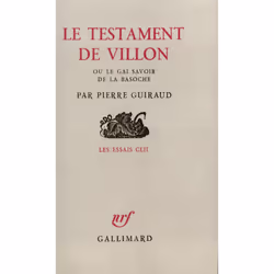 ISBN Le Testament de Villon ou Le gai savoir de la basoche, Français, 204 pages