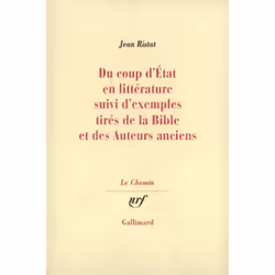 ISBN Du coup d'état en littérature suivi d'exemples tirés de la Bible et des Auteurs anciens, Français, 132 pages