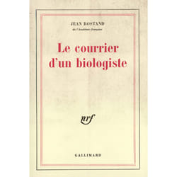 ISBN Le Courrier d'un biologiste
