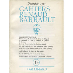 CAHIERS RENAUD-BARRAULT 52 (MARGUERITE DURA