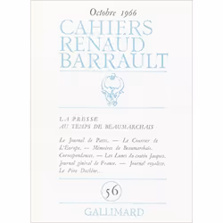 ISBN Cahiers Renaud Barrault, Français, 128 pages
