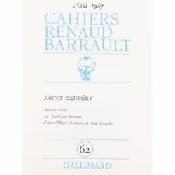 ISBN Cahiers Renaud Barrault, Français, 128 pages