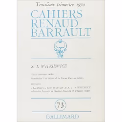 ISBN Cahiers Renaud Barrault, Français, 128 pages