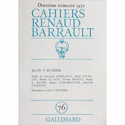ISBN Cahiers Renaud Barrault, Français, 128 pages