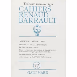 ISBN Cahiers Renaud Barrault, Français, 128 pages