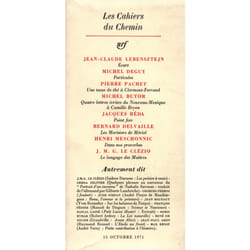 Les Cahiers du Chemin
