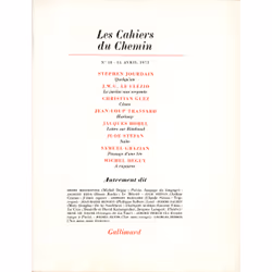 ISBN Les Cahiers du Chemin, Français, 148 pages