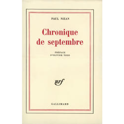 Chronique de septembre