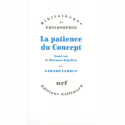 ISBN La patience du Concept, Français, 426 pages