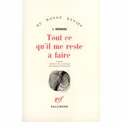 ISBN Tout ce qu'il me reste à faire, Français, 352 pages