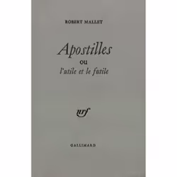ISBN Apostilles ou L'utile et le futile, Français, 248 pages