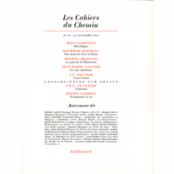ISBN Les Cahiers du Chemin, Français, 176 pages