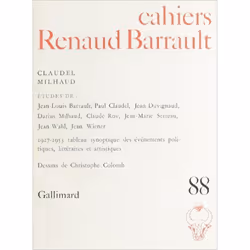 ISBN Cahiers Renaud Barrault, Français, 128 pages