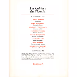 ISBN Les Cahiers du Chemin, Français, 232 pages