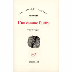 ISBN L'Un comme l'Autre, Français, 176 pages