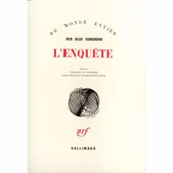 ISBN L'Enquête, Français, 208 pages