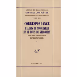 ISBN Correspondance d'Alexis de Tocqueville et de Louis de Kergorlay, Français, 504 pages