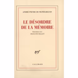 ISBN Le Désordre de la mémoire, Français, 280 pages