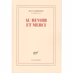 ISBN Au revoir et merci, Français, 272 pages