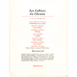 ISBN Les Cahiers du Chemin, Français, 184 pages